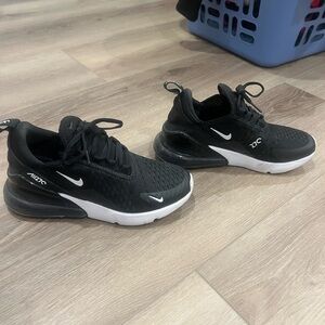 Nike Black and White Air Max 270 Shoes